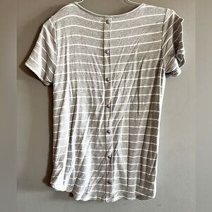 Pink Clover Button Detail Top